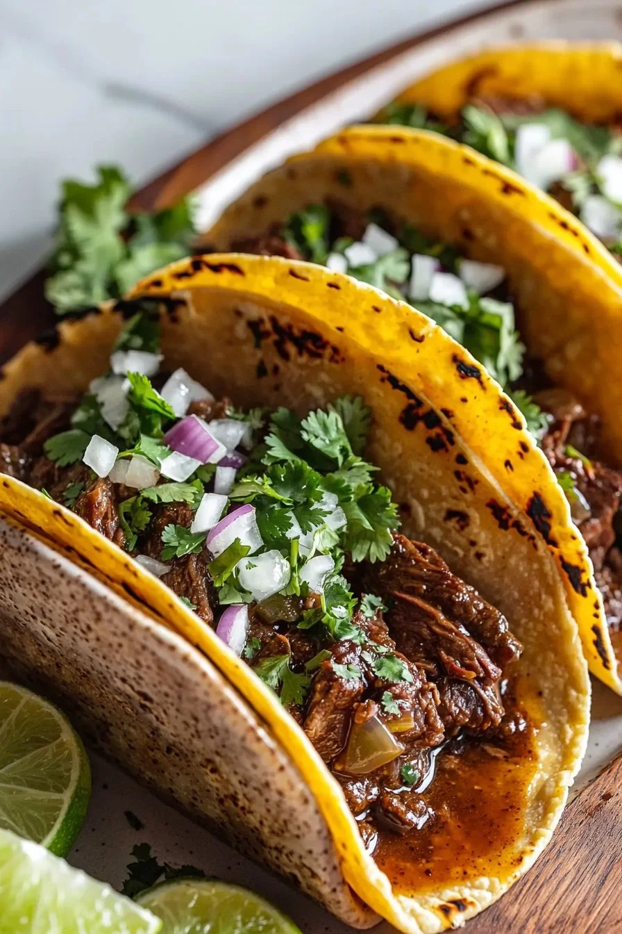 Easy Slow Cooker Birria Tacos