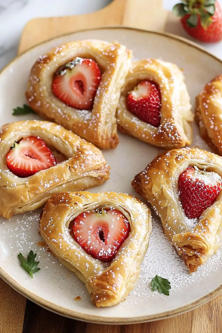 Easy Vegan Strawberry Danish