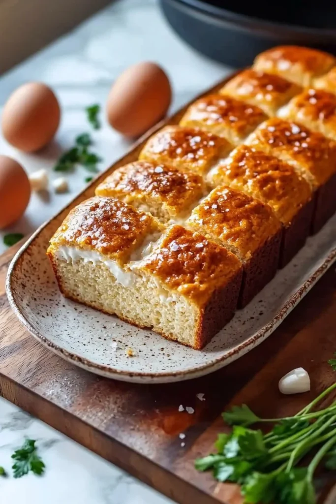 Fluffy zero carb yogurt bread, perfect for low-carb diets