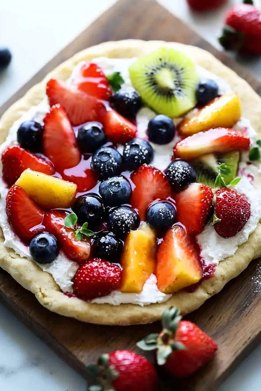Fruit Pizza Summer Dessert