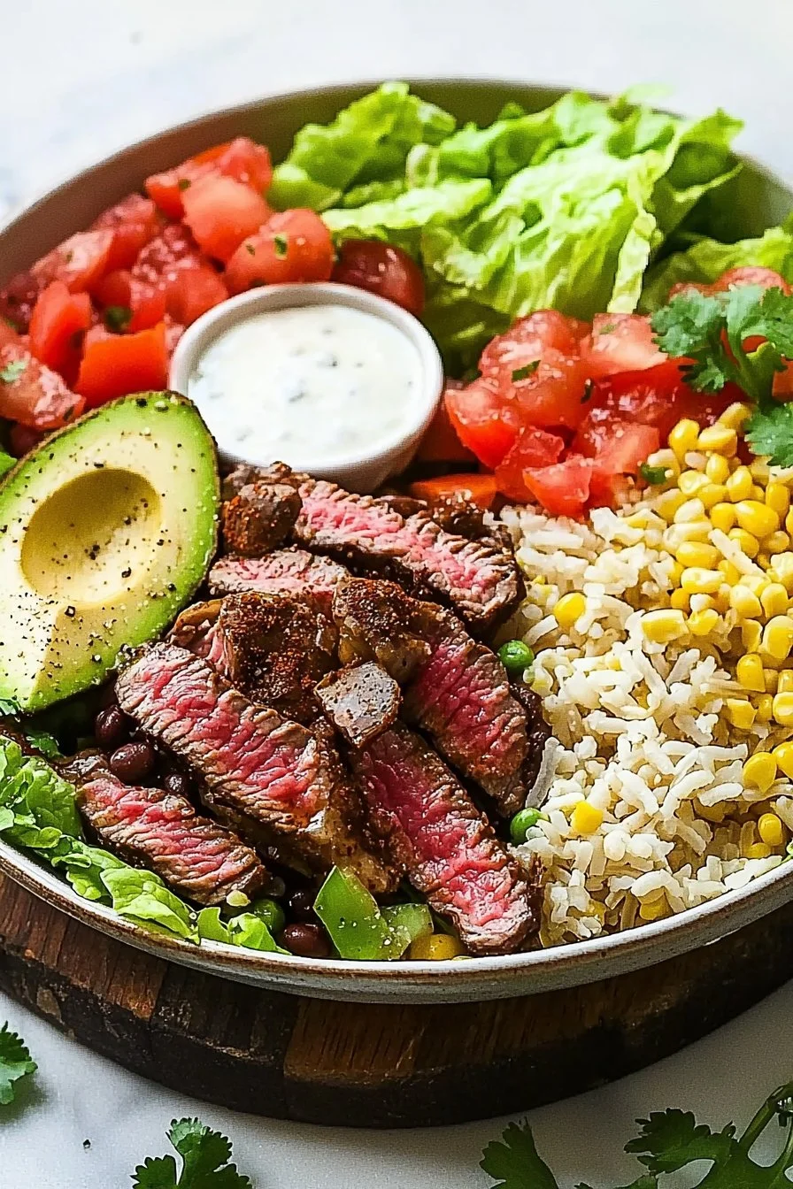 Healthy Steak Burrito Bowls