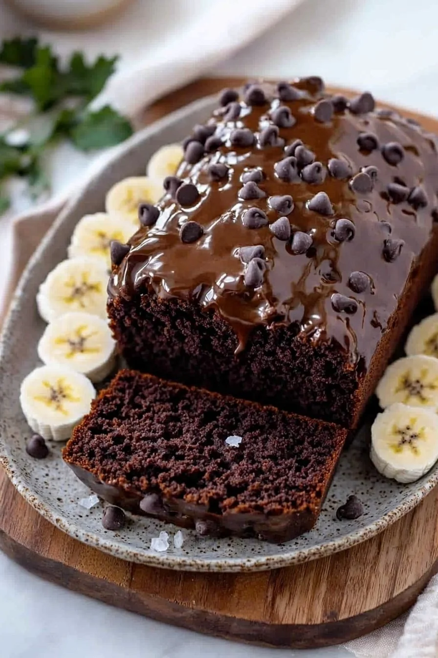 High Protein Chocolate Banana Bread