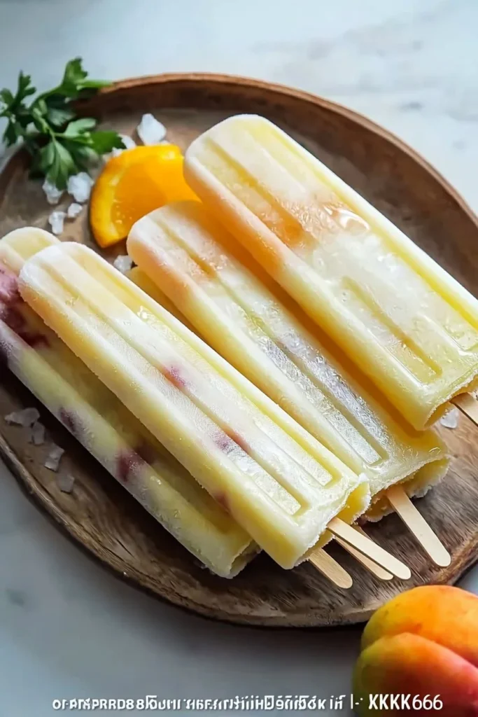 Colorful homemade freezer pops made with fresh fruit and natural ingredients