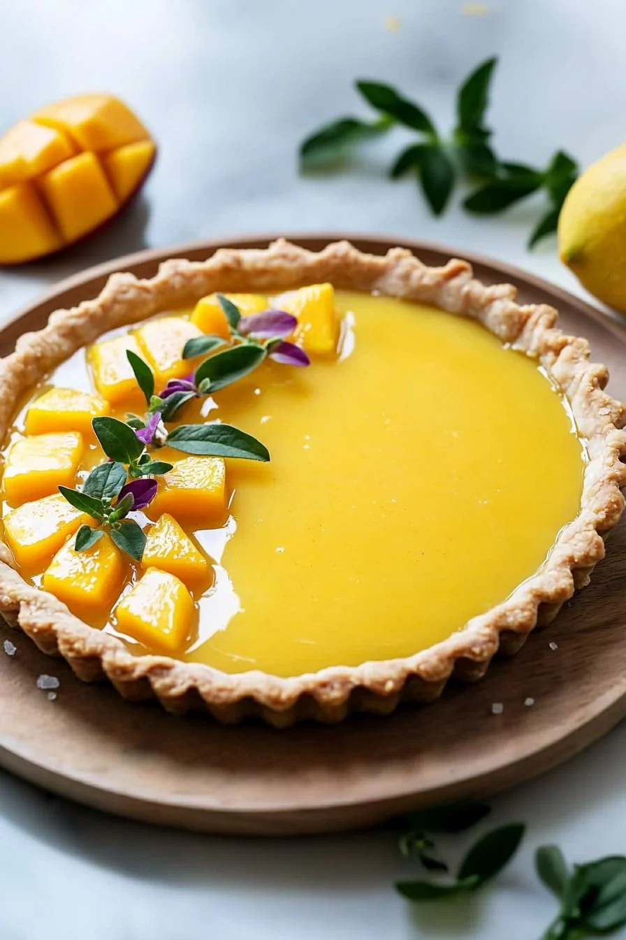 Homemade Mango Curd Tart
