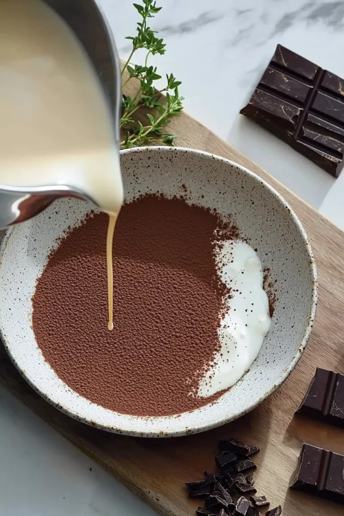 Delicious Italian Cream Coffee Dessert topped with whipped cream and coffee beans
