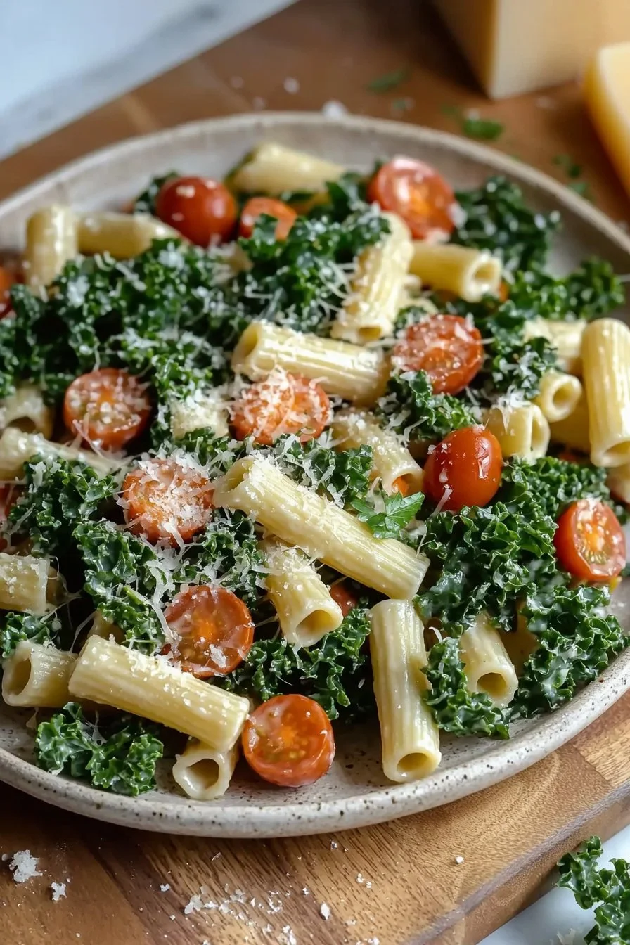 Kale Creamy Pasta Salad
