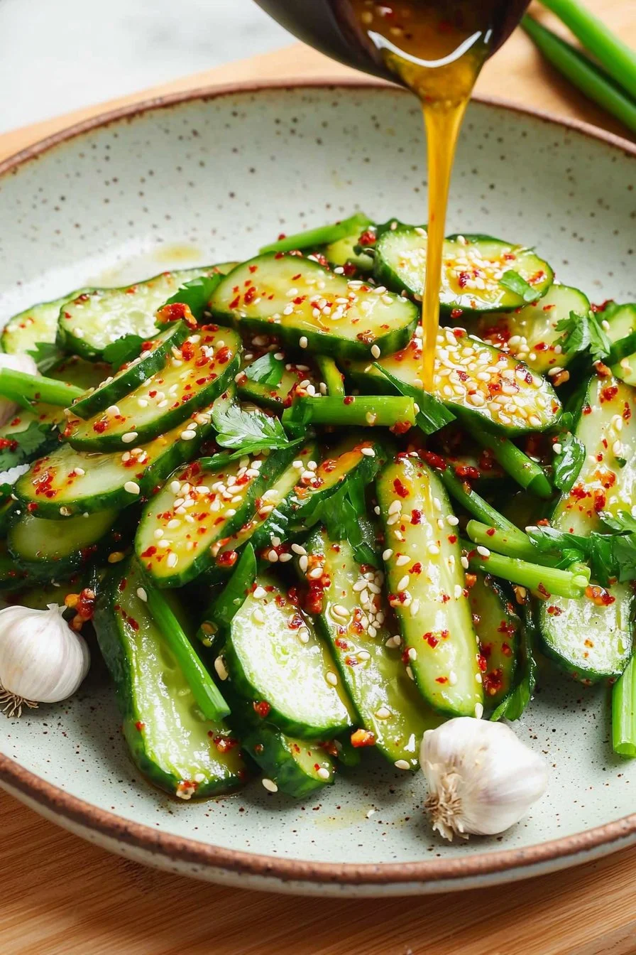 Korean Fermented Cucumber Salad