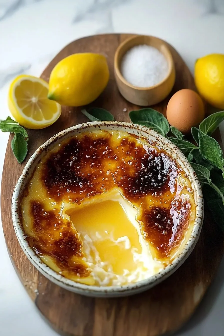 Lemon Brûlée Posset