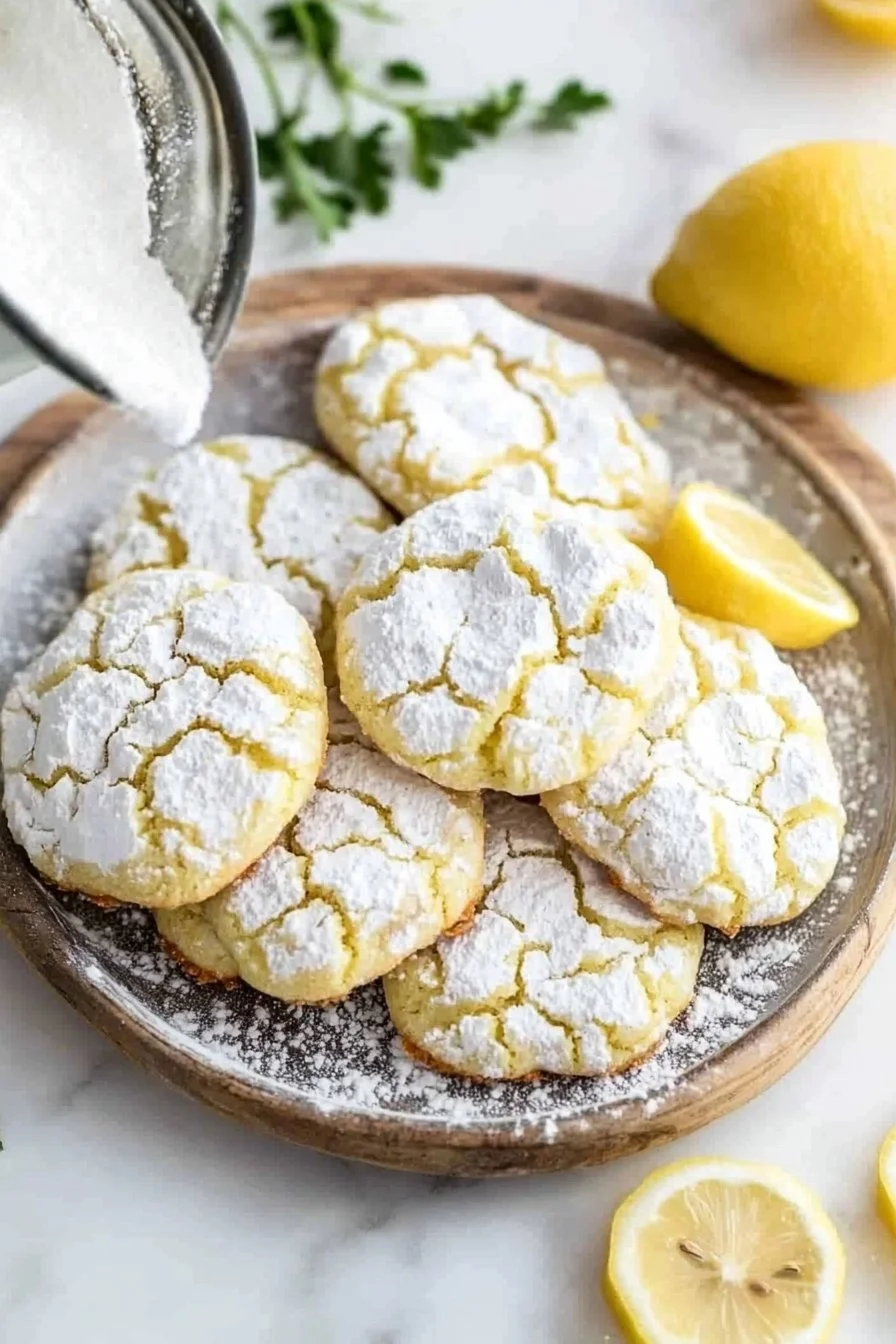 Lemon Crinkle Cookies