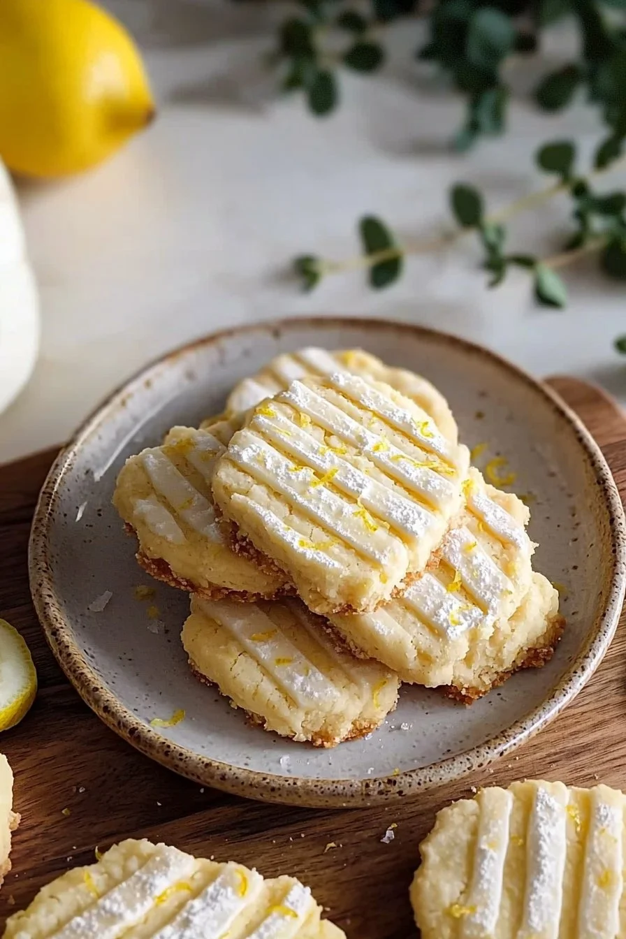 Lemon Shortbread Cookies