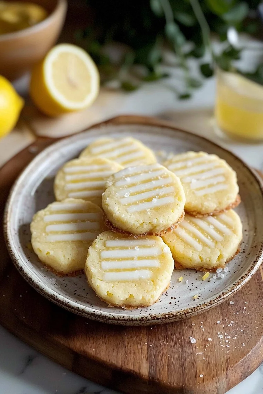 Lemon Shortbread Cookies