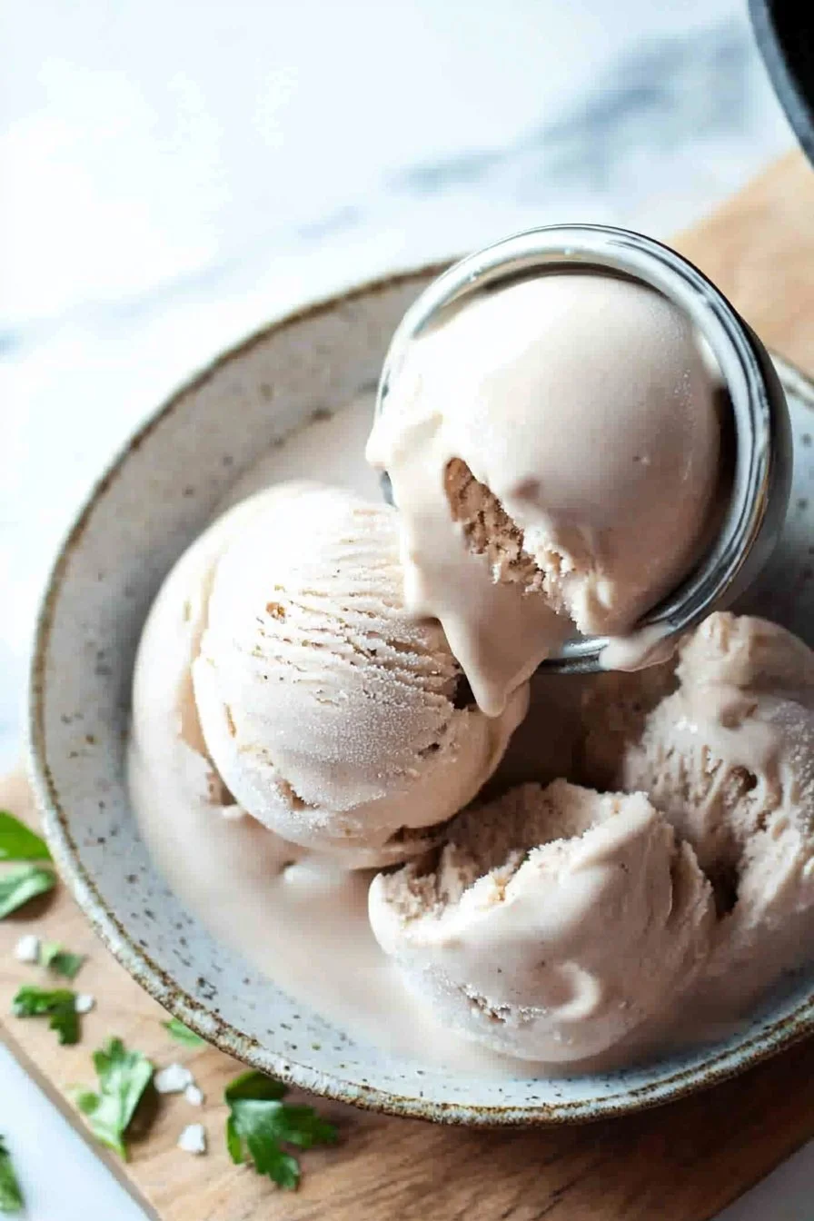 Light Homemade Coffee Ice Cream