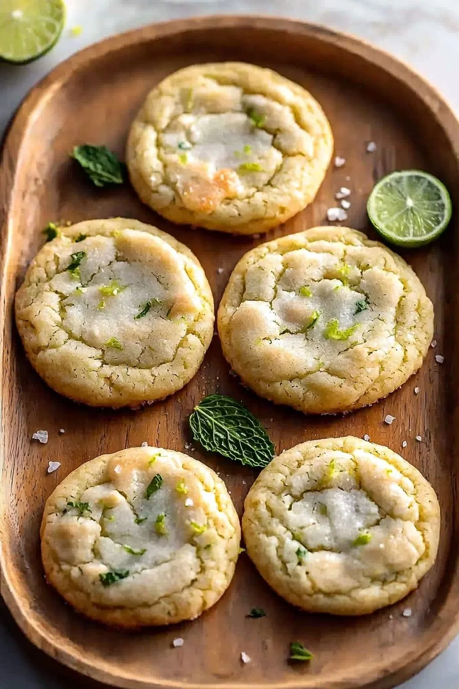 Lime Mint Sugar Cookies for Summer