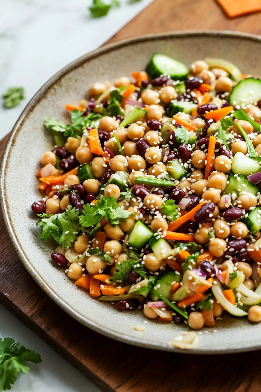 Miso Sesame Dense Bean Salad