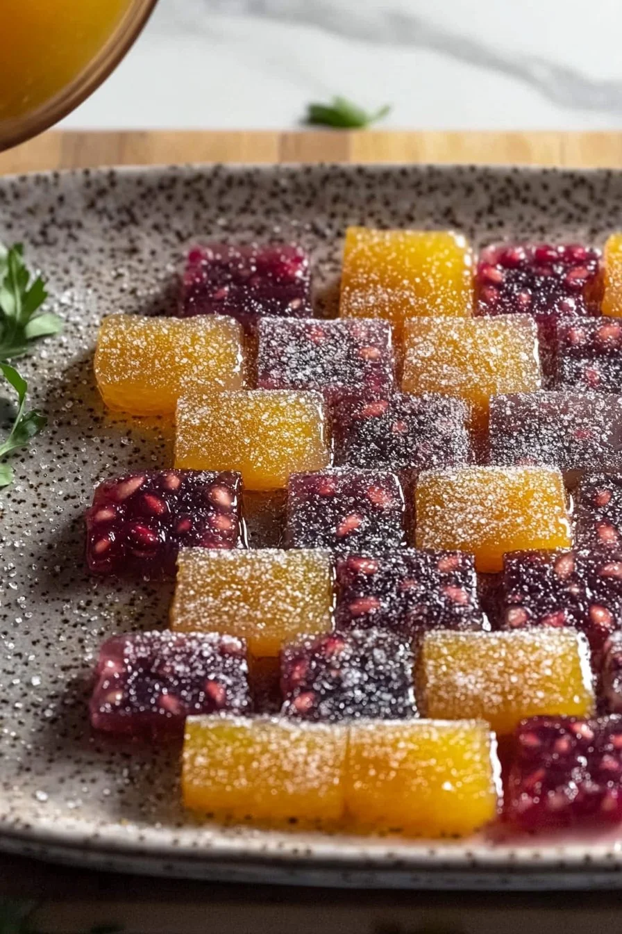 Orange & Pomegranate Fruit Jellies