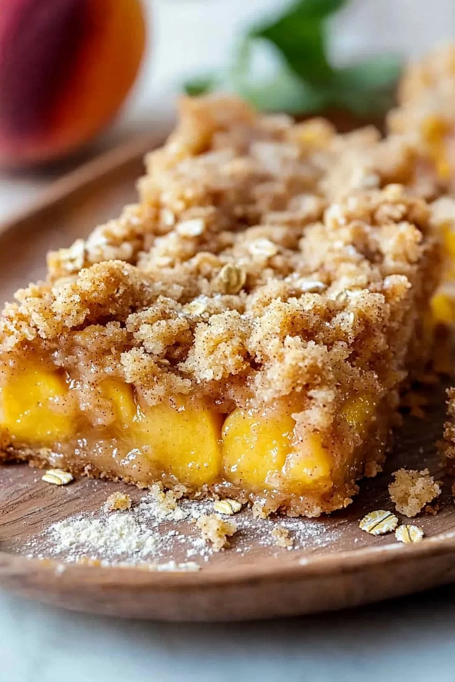 Peach Crumb Bars
