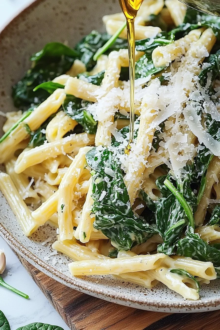 Quick Spinach Pasta