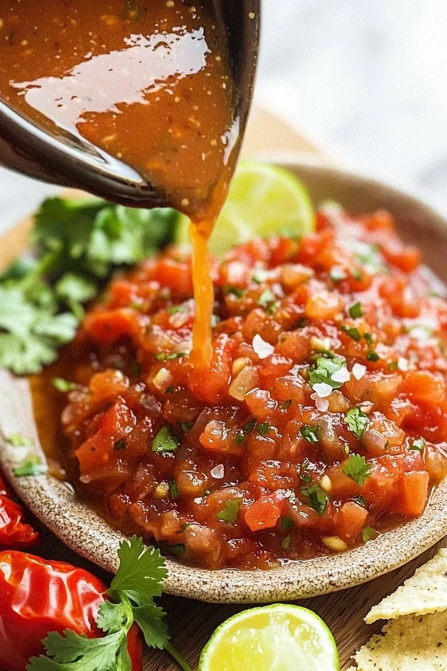 Restaurant-Style Smoky Pepper Salsa