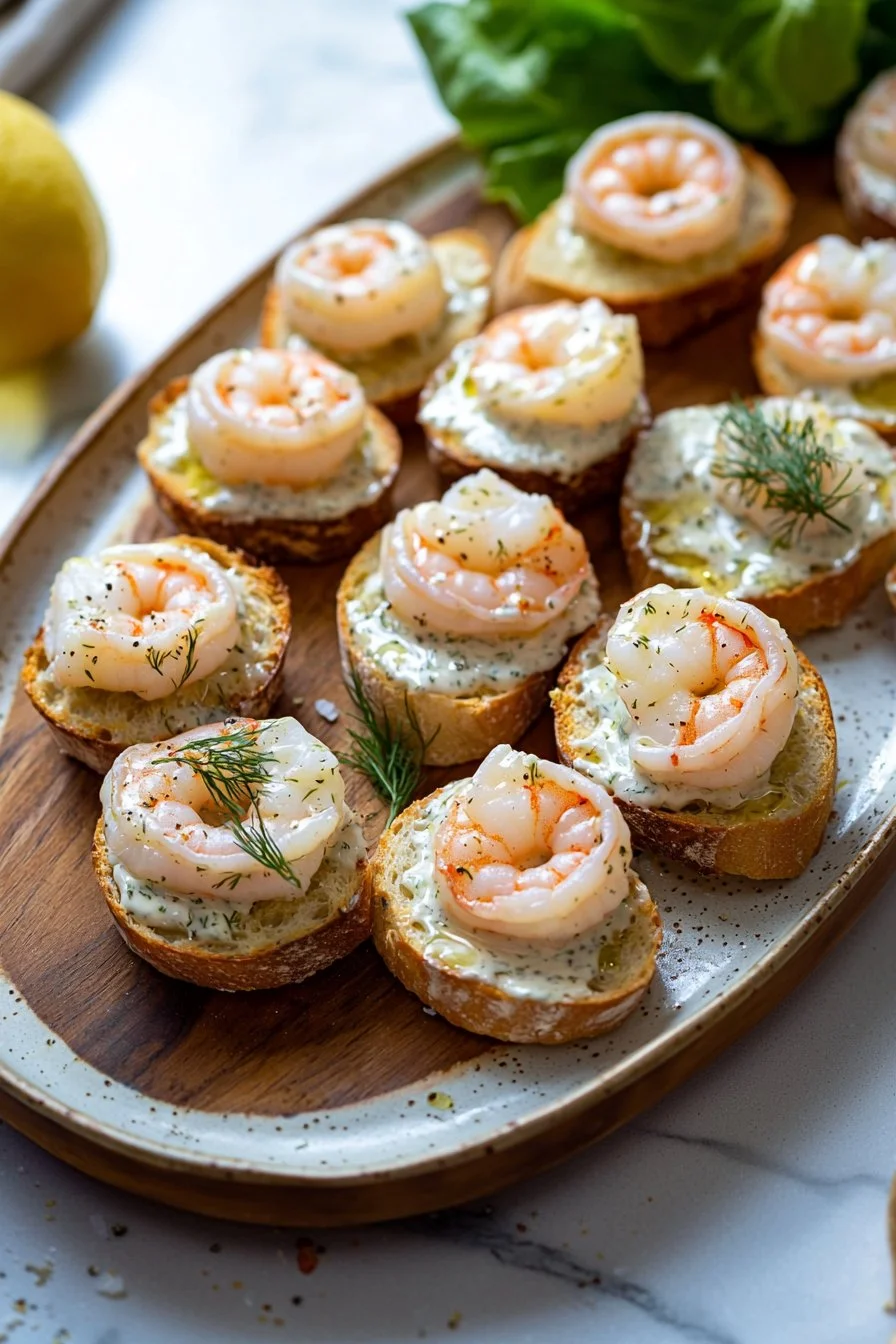Shrimp Salad Crostinis