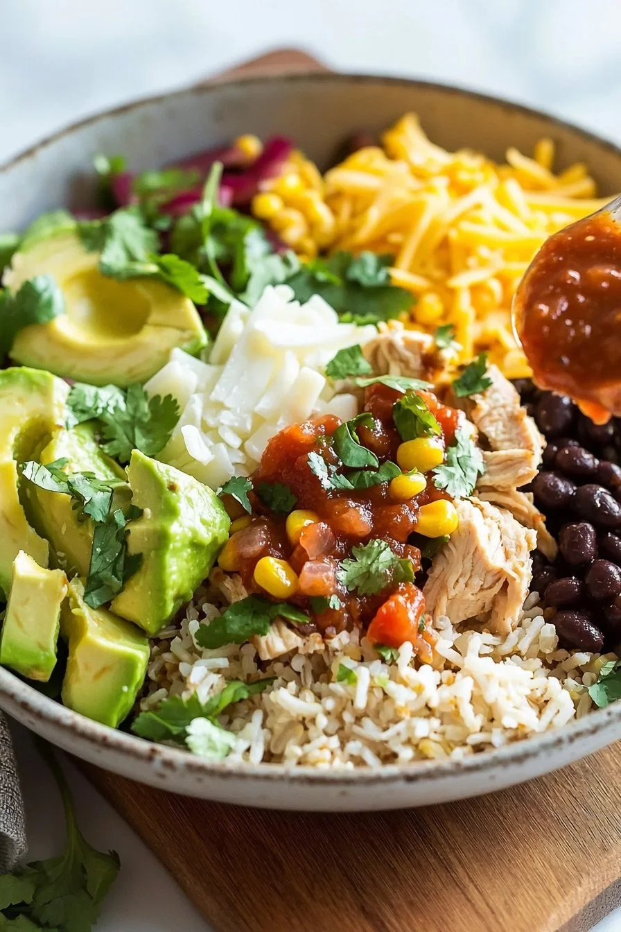 Smoky Pepper Chicken Burrito Bowl