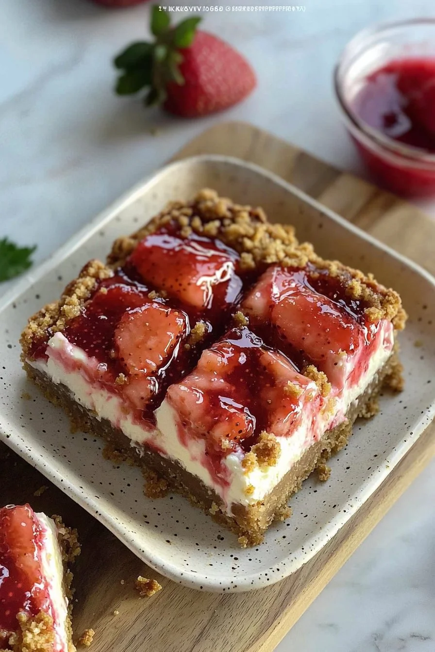 Strawberry Cheesecake Bars