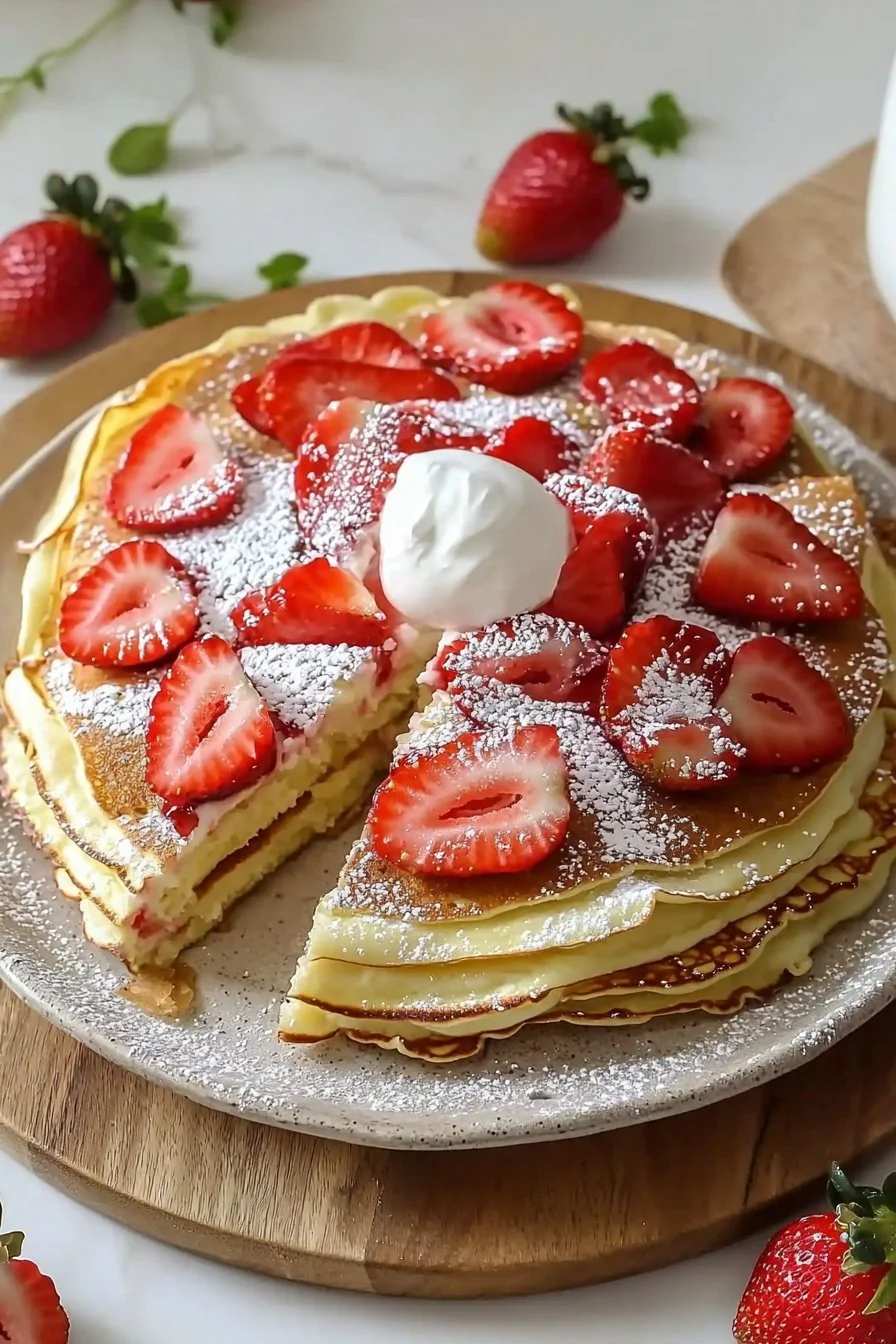Strawberry Crepe Cake
