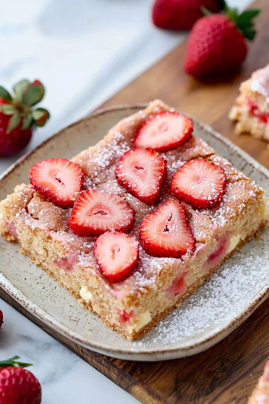 Strawberry Sugar Cookie Bars