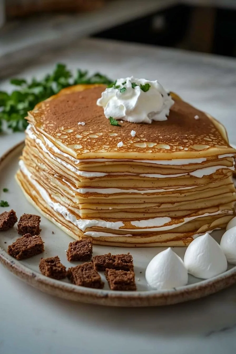 Vanilla & Speculoos Crêpe Cake