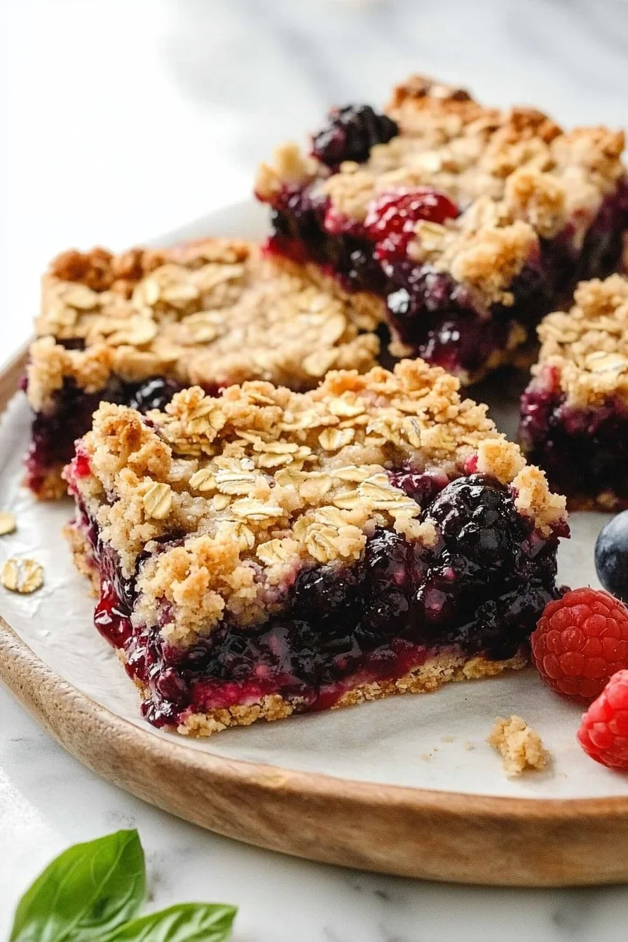 Vegan Berry Crumble Bars