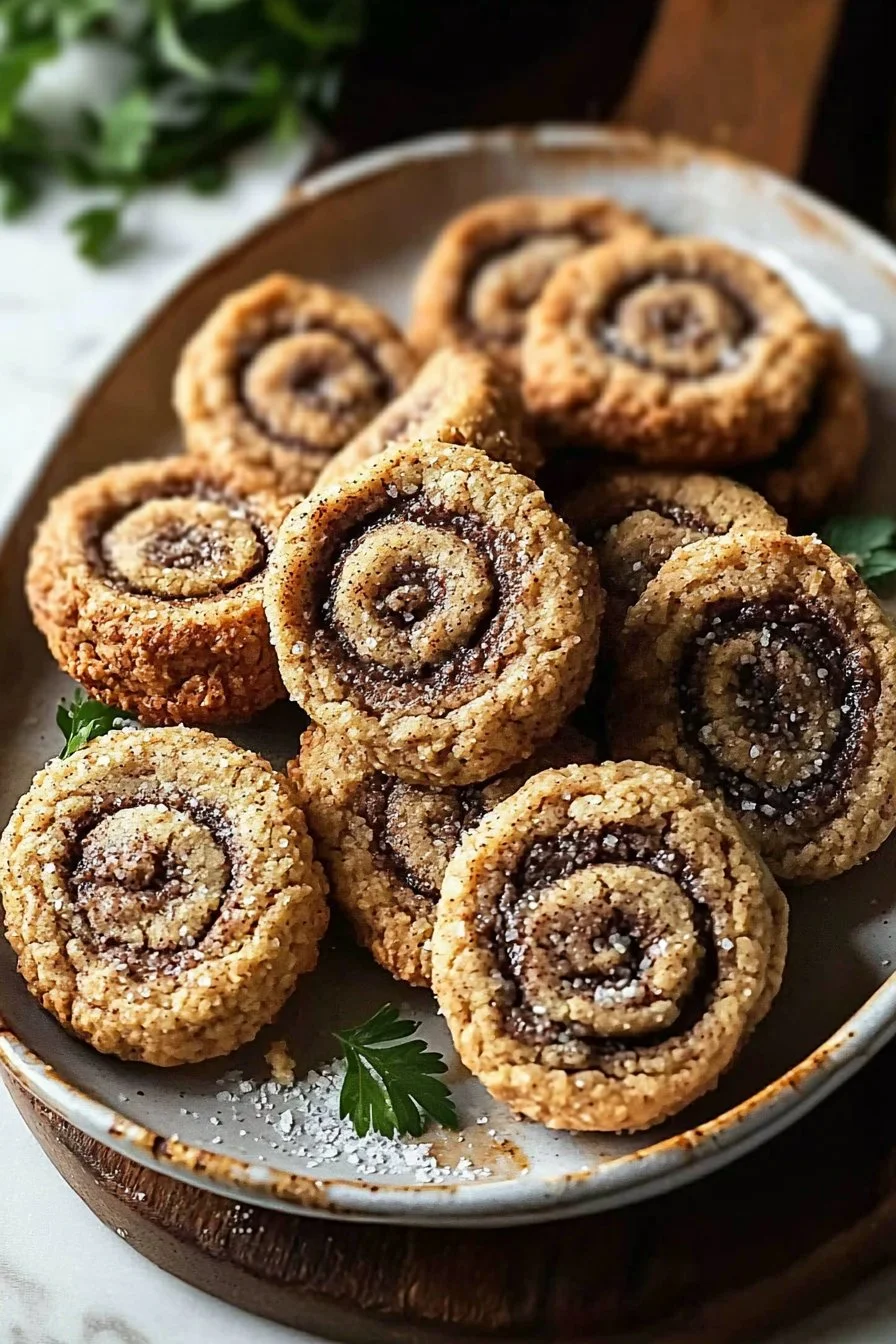 Vegan Gluten-free Cinnamon Roll Cookies