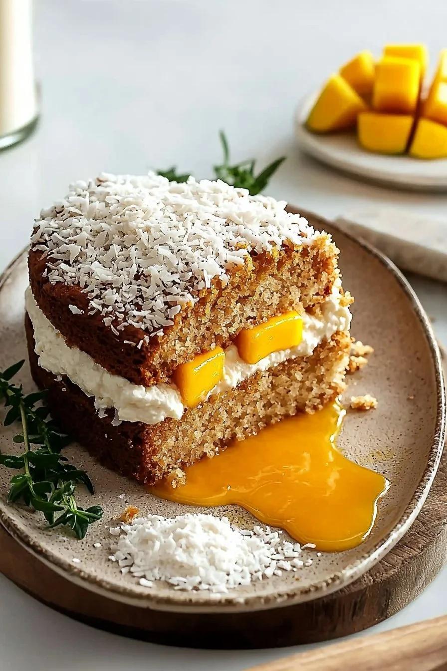 Vegan Mango Coconut Cake
