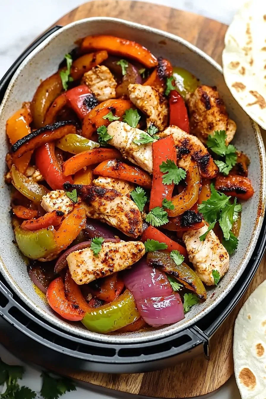 Air Fryer Chicken Fajitas