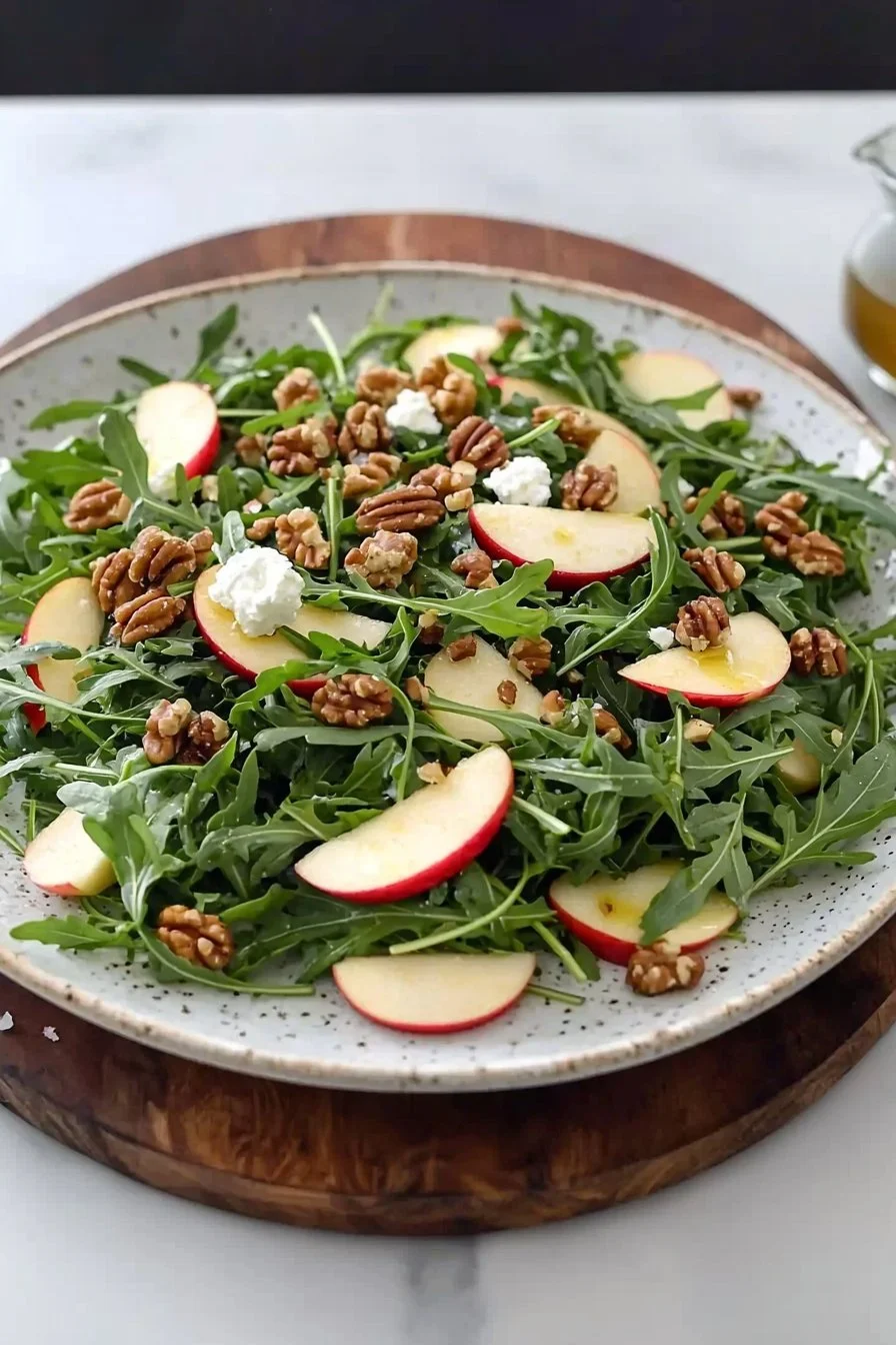 Arugula Salad with Apples and Walnuts