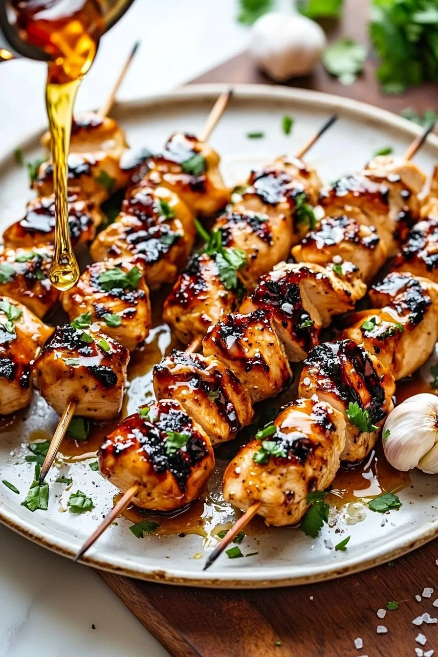 Bang Bang Chicken Skewers