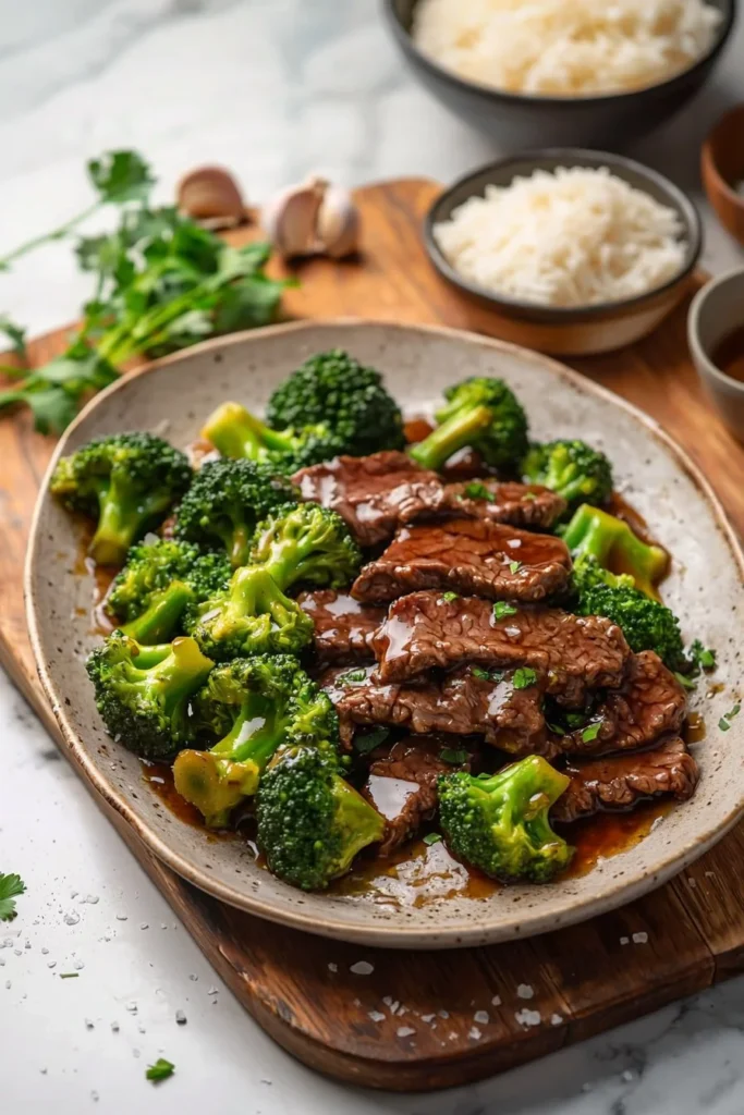 Delicious Beef and Broccoli stir-fry served in a bowl