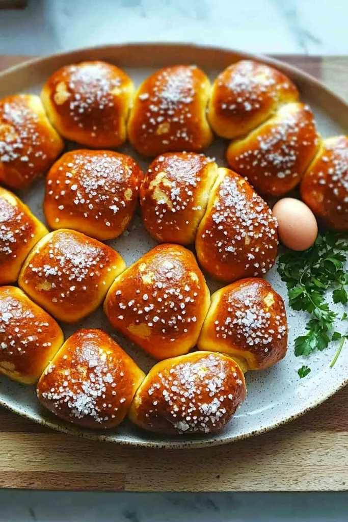Buttery soft pretzel bites served with dips, perfect for snacking