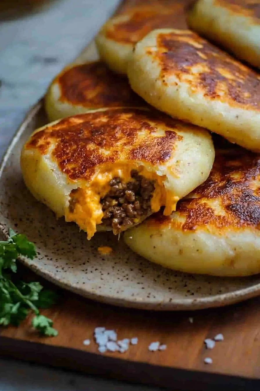 Cheesy Beef Potato Pockets