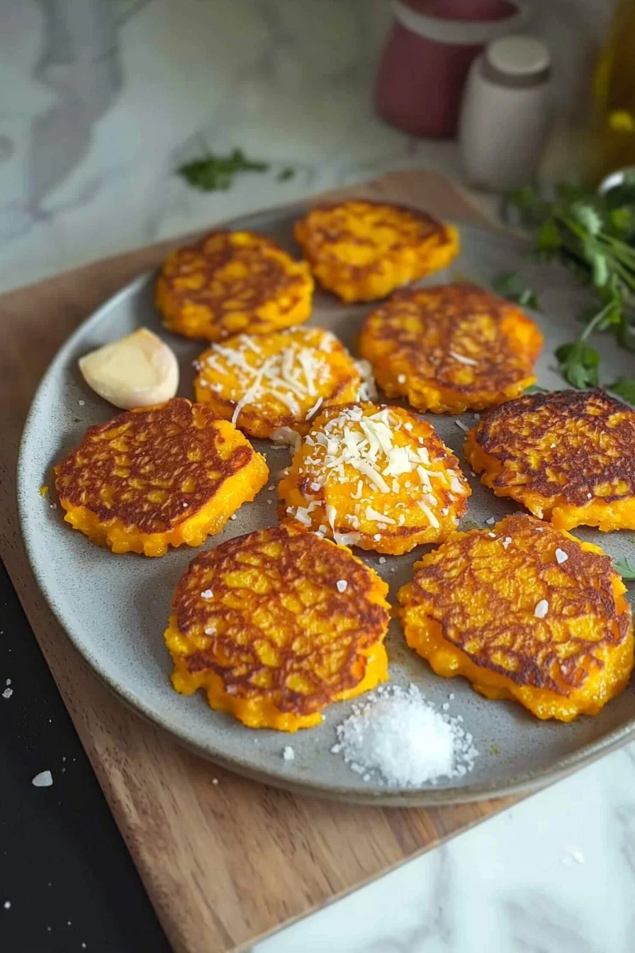 Cheesy Butternut Squash Fritters