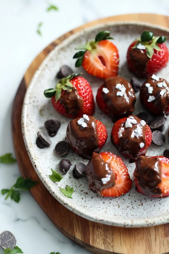 Chocolate-Covered Strawberry Yogurt Bites snack