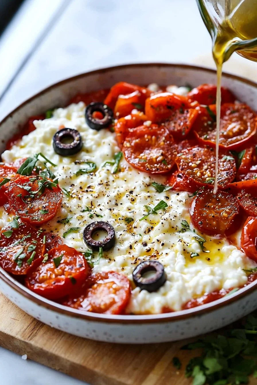 Cottage Cheese Pizza Bowl
