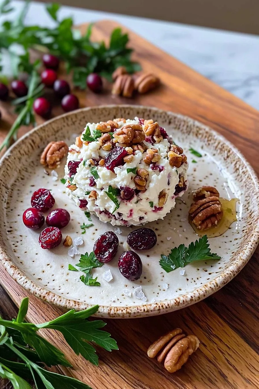 Cranberry Pecan Goat Cheese Ball