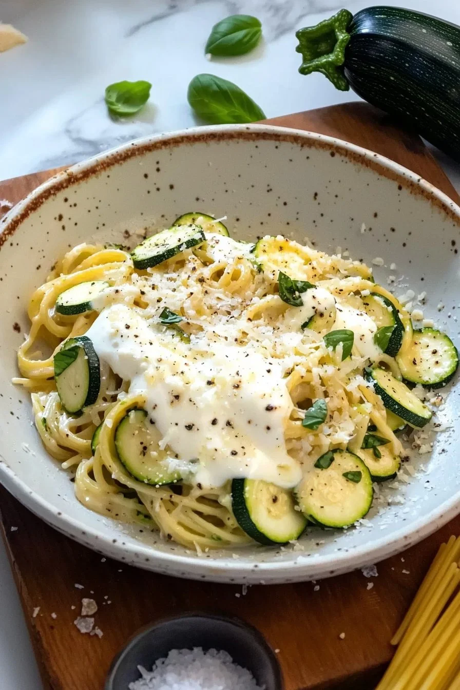 Creamy Zucchini Pasta