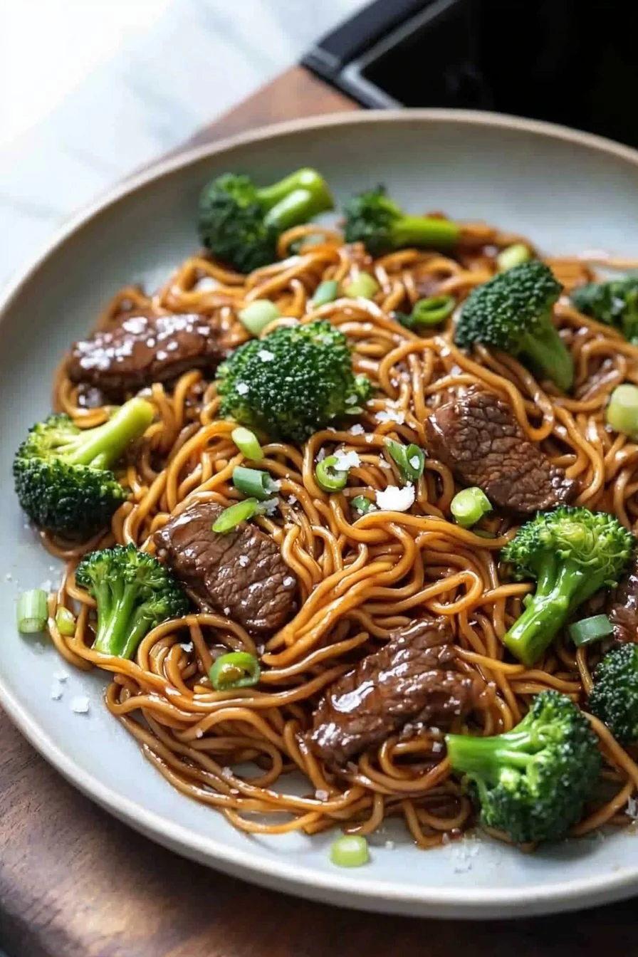 Delicious Beef and Broccoli Lo Mein