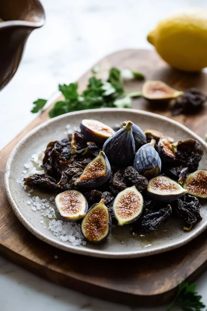 A bowl of dried fresh figs showcasing their natural sweetness and texture.