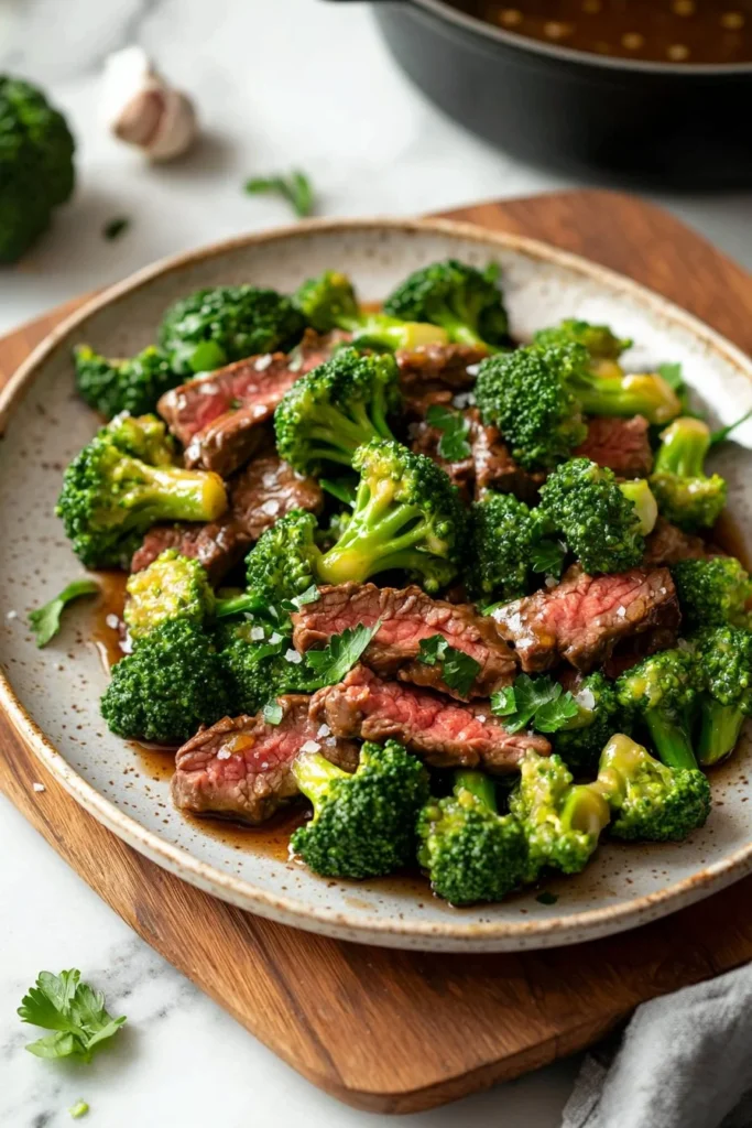 Delicious easy beef and broccoli stir-fry in a bowl