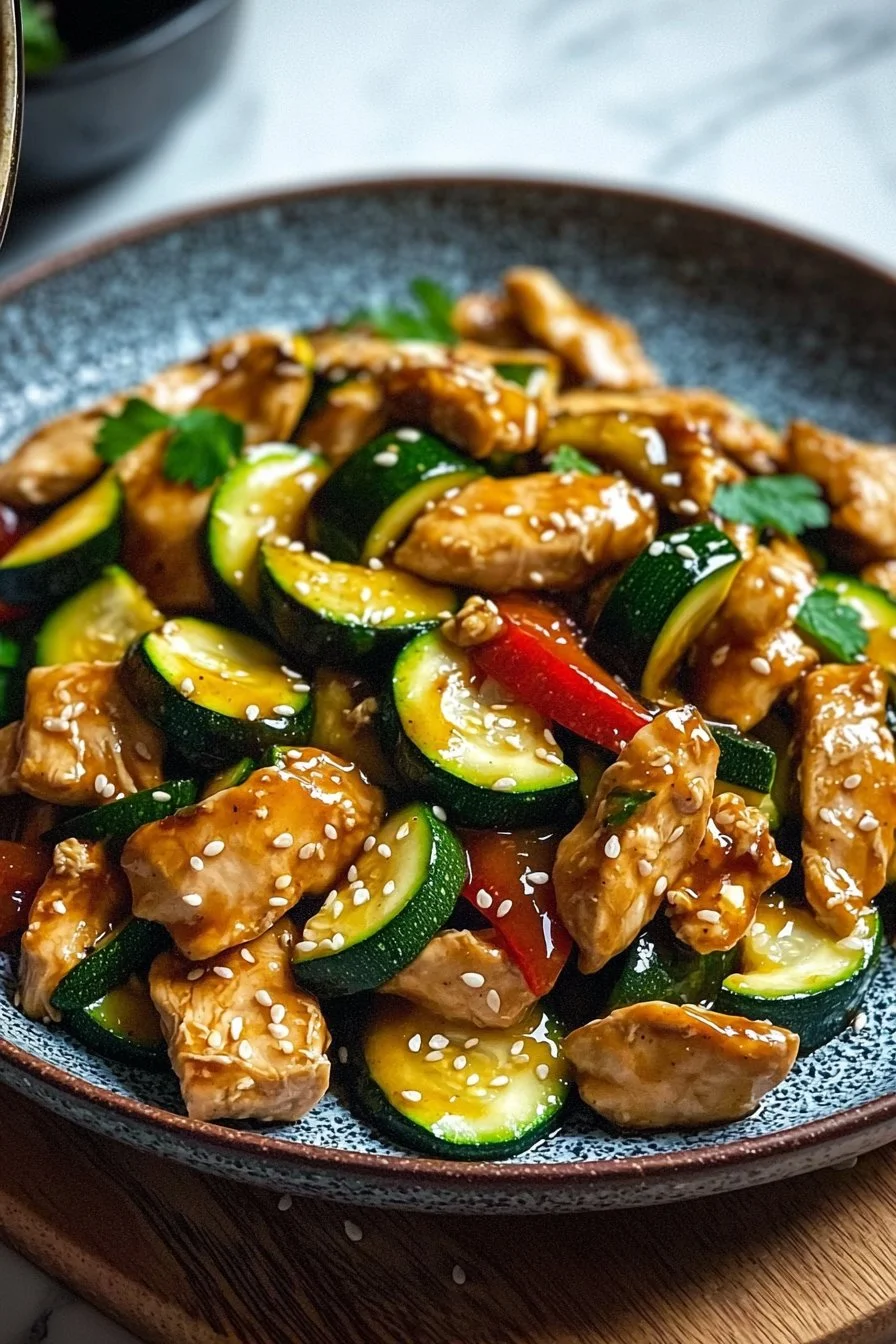 Easy Chicken Zucchini Stir Fry