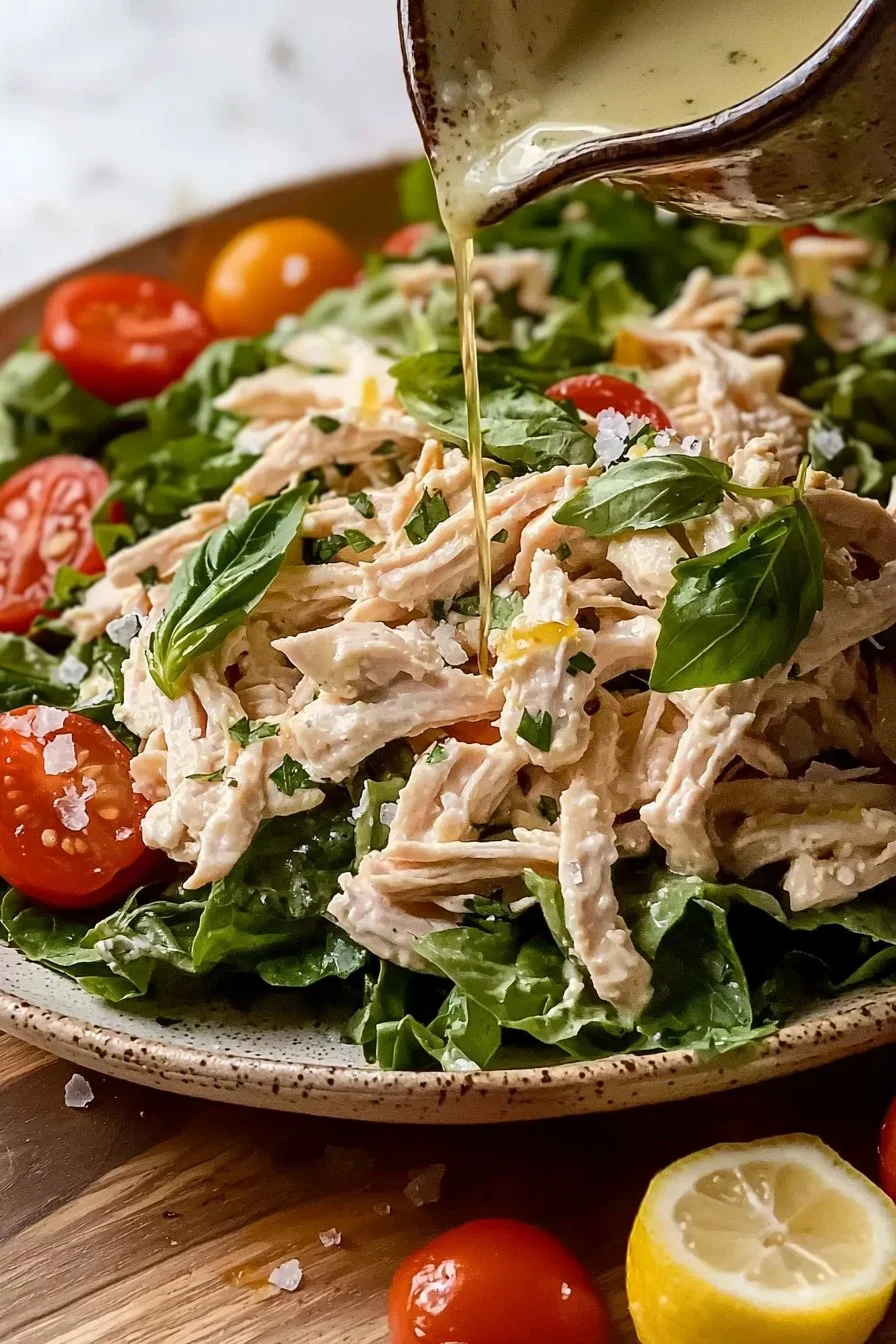 Easy Lemon Basil Chicken Salad