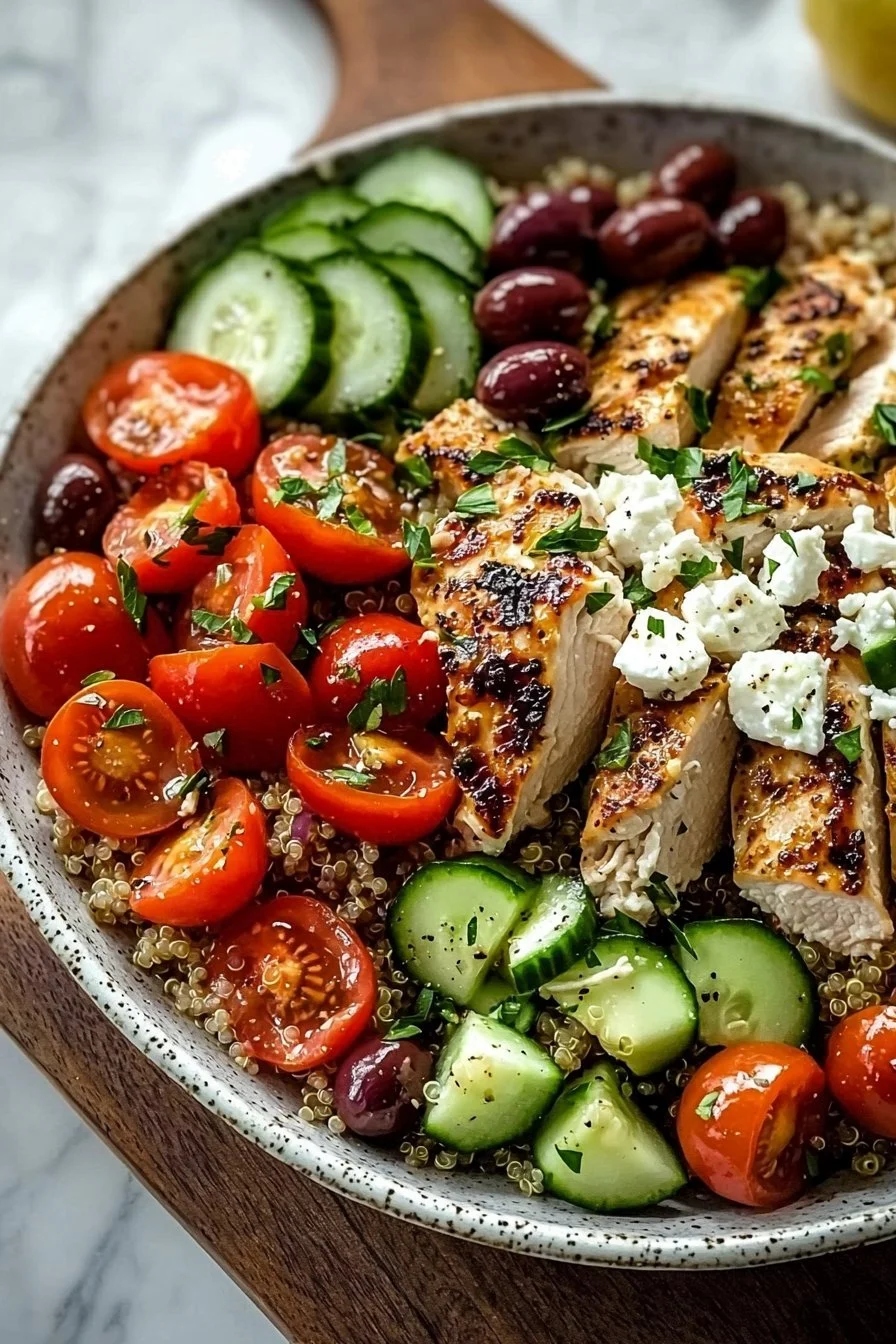 Greek Chicken Bowls