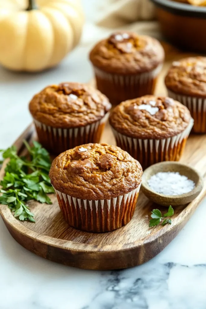 Delicious homemade pumpkin muffins fresh out of the oven