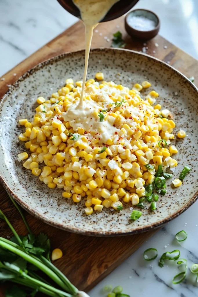 Delicious Korean corn cheese dish served in a bowl